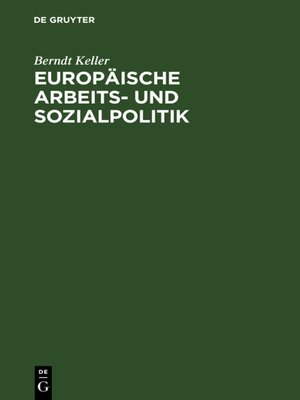 cover image of Europäische Arbeits- und Sozialpolitik